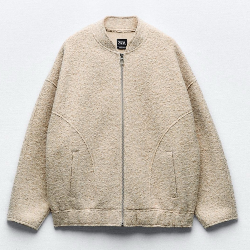 Oversized Boucle Bomber